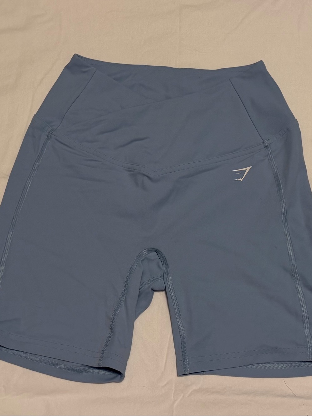 Gymshark V-Waist Slate Blue Bike Shorts